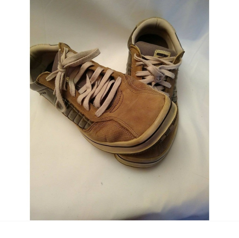 Skechers Mens Sz 12 Brown Piers Sport Trainers Shoes Lace-Up